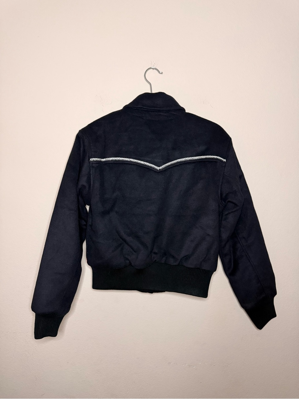 LEVI'S Rodeo Embroidered Wool Blend Varsity Jacket - Picture 3 of 13
